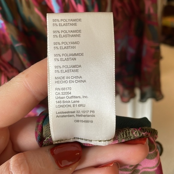 NWOT Free People sheer mini dress - Picture 6 of 6